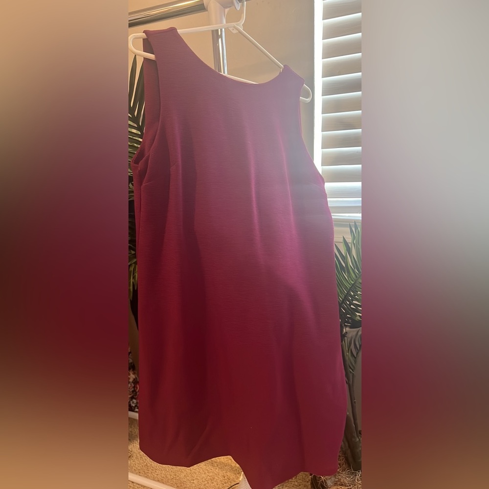 Red burgundy Work dress